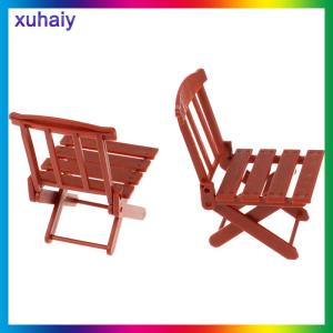 xuhaiy บ้านตุ๊กตา1 12จำลองพับได้เก้าอี้ชายหาดบ้านตุ๊กตาอุปกรณ์เฟอร์นิเจอร์ขนาดเล็กอุปกรณ์ตกแต่งบ้านตุ๊กตา