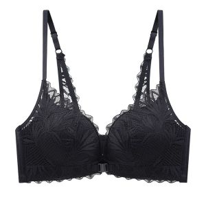 INTIMA ชุดชั้นในโฟมปิดด้านหน้าดันแบบหนารุ่นใหม่ชุดชั้นในสตรี Comfort ไร้สายสวยงามหน้าอกเล็กๆหลังเพื่อป้องกันการหย่อนคล้อย