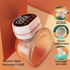 ★COD★ Pompa ASI Elektrik Electric Rechargeable Handfree Breast Pump Wireless Portable Breast Pump Rechargeable Single Electric Breast Pump BPA Free