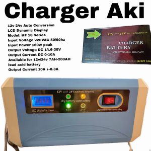 Charger Aki 12v - 24v 10A Fast Charging Otomatis 12 Volt - 24 Volt 10 Ampere