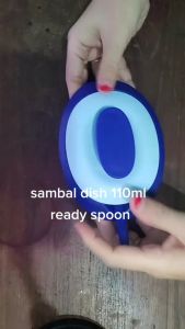Tupperware 110ml Sambal Dish Bowl with Spoon - 1 pc