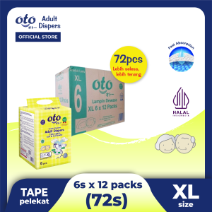 OTO Adult Diapers TAPE x 12packs (M/L/XL)
