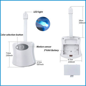 Smart toilet night light motion sensor light Auto ON/OFF 8 Colors Waterproof Backlight For Toilet Bowl LED Luminaria Lamp WC Toilet Light