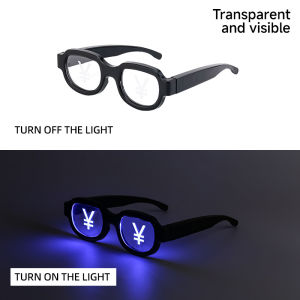 LED Glowing Glasses Funny Party Performance Glasses Conan Style Glowing Glasses
