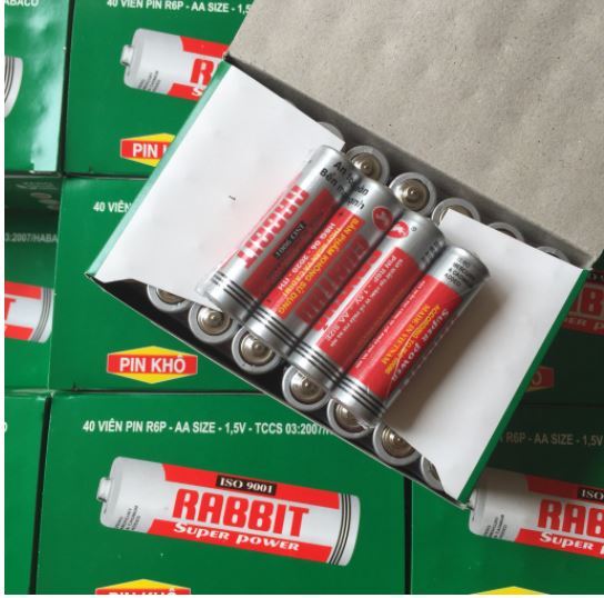 Vỉ 4 viên pin con thỏ 1.5V AAA - Pin lắp đồ chơi, đồ chiện từ, đồng hồ ...