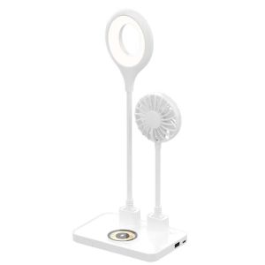 New Led Charging Fan Desk Lam Three In One Night Light Student Dormitory Study Specific Eye Protection Desktop For Homework Night Light