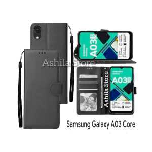 Case For SAMSUNG GALAXY A03 CORE  Casing Dompet  Flip Cover Leather Premium Sarung Buku HP
