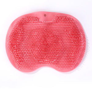 แปรงขัดเท้า แผ่นซิลิโคนนวดทำความสะอาดเท้า  ซิลิโคนถูหลัง ที่ถูหลัง ซิลโคนถูหลัง ขนนุ่ม มีตัวดูดสูญญากาศ ซิลิโคนขัดตัว