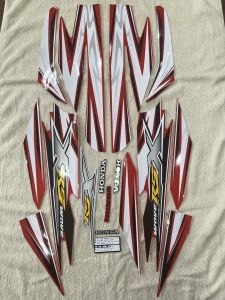 Bộ tem decal dán xe máy Honda Rsx 2010 màu đỏ zin thái siêu đẹp