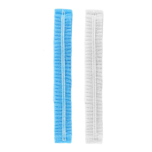 100Pcs Disposable Chefs Hat High Stretch Double Bands Oil Resistant Secure Fit Hair Protective Guard Cover Service