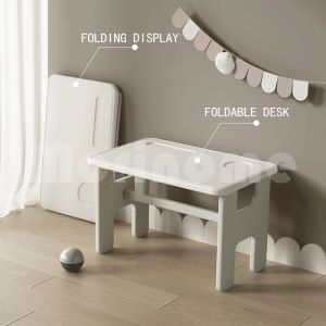 Kids Study Table Folding Table Free Installation with Baby Chair Study Desk and Dining Table Set