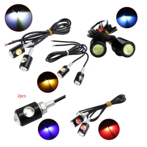 Waterproof Motorcycle License Plate Lamp Rear Tail Light Replacement 12V Mini LED Light Lamp Easy to Install