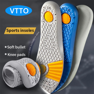 VTTO 1Pair Memory Foam Sports Insole Big Nut Breathable Sweat-absorbing Comfortable Shock-absorbing Basketball Running Shoe Pad