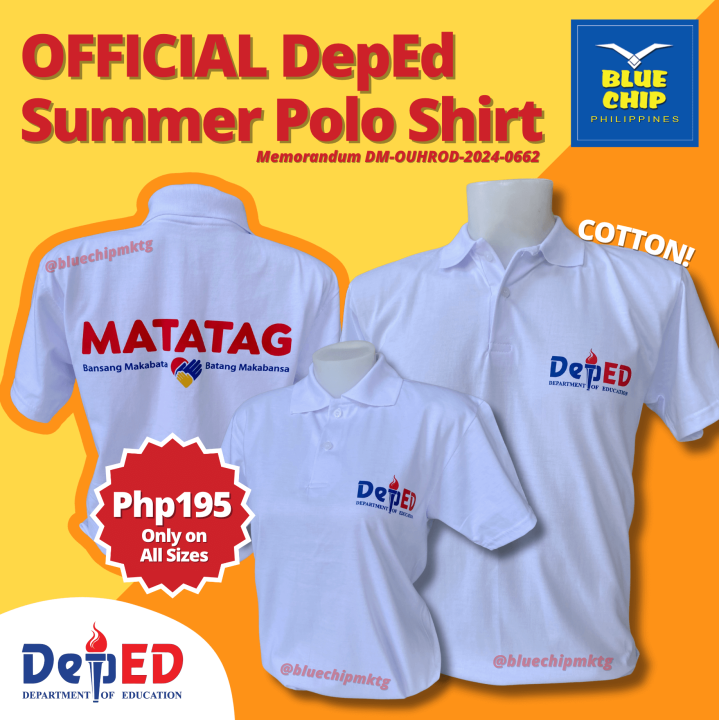 DepEd Official Summer Cotton Polo Shirts (as per Memorandum DM-OUHROD ...