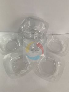 MIKA BURGER/MIKA BULAT/MIKA BENTO BULAT/TEMPAT BURGER PLASTIK.MIKA KUE PLASTIK 1 PAK ISI 50 PCS