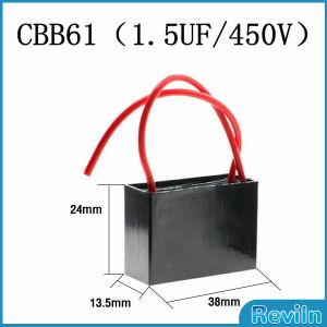 R.E. คาปาซิเตอร์พัดลม CBB61 1.5uF/1.8uF ชิ้นส่วนพัดลม 450V Capacitor