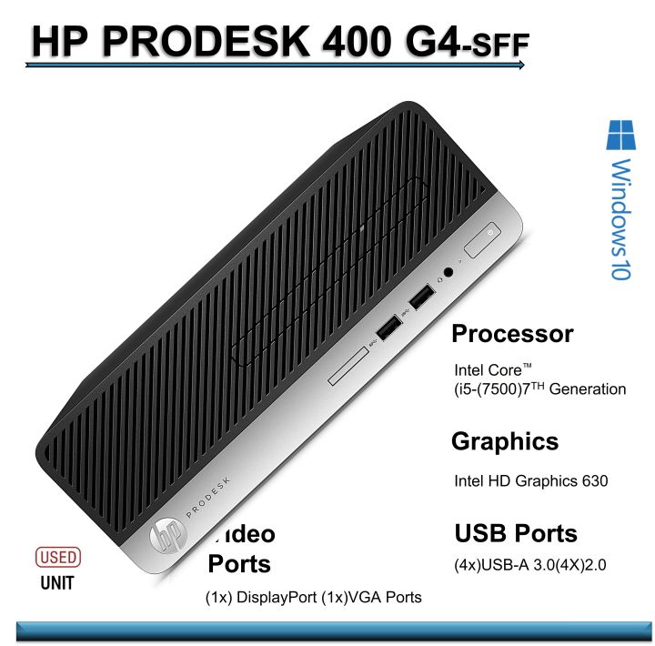 HP PRODESK 400 G4 SFF INTEL CORE i5 7TH GEN(7500 )@3.40GHz DESKTOP