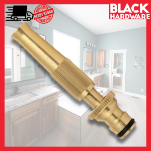 BLACK HARDWARE Garden Gardening Watering Water Hose Pressure Sprayer Nozzle Jet Paip Air Pokok Bunga Cuci Kereta 增压 铜水枪