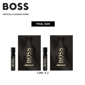 BOSS Bottled Parfum For Men 50ml | 100ml | 1.2ml x2- Orris Cedarwood Vegetal Leather - Woody Ambery Perfume | by HUGO BOSS Fragrances