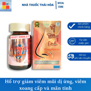 Tỷ Thống Linh KingPharm - Hổ Trợ Viêm Mũi Dị Ứng - Viêm Xoang Cấp Và Mãn Tính - Giảm Đau Đầu Nghẹt Mũi - Hộp 30 Viên