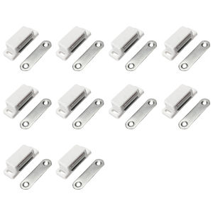 10pcs Anti-Rust Strong Door Closer Magnetic Stainless Door Catch Latch Magnet For Furniture Cabinet Cupboard