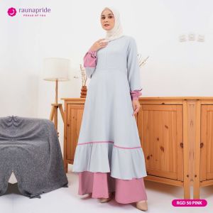 Baju Gamis Wanita Muslimah Dewasa / Rauna GD-50 / Fashion Muslim 2023