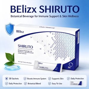 【READY STOCK】SHIRUTO Blueberry Fermented Wheat Extract Botanical Beverage For Immune System Care 30 Sachets