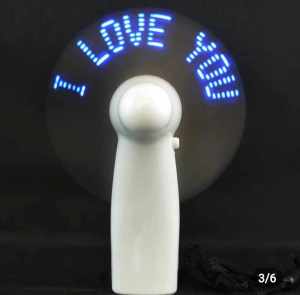 Mini Portable Handy Led Custom Message Battery Fan FOR SOUVENIRS AND GIVEAWAYS Led Display Handheld Electric Fan