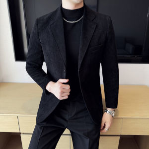 Nam cổ điển thường trang phục công sở com-lê vải nhung Áo khoác blazer Áo khoác thể thao