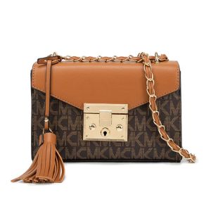 MKMC Tas Selempang Wanita Terbaru Shoulder Bag Wanita Tas Bahu Kondangan Kulit Polos Kancing Magnet Resleting Crossbody Bag Wanita Kekinian Tas Kerja Wanita Fashion COD