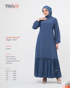 NIBRAS GAMIS LITE 031 TERBARUUU DRESS KEKINIAN DAILY CASUAL KULIAH PREMIUM TERMURAHHHH