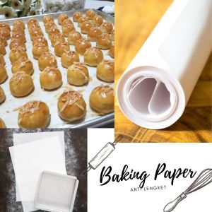 Kertas Roti Anti Lengket 5 Pcs / Baking Parchment Paper Best Quality 40 x 60 cm