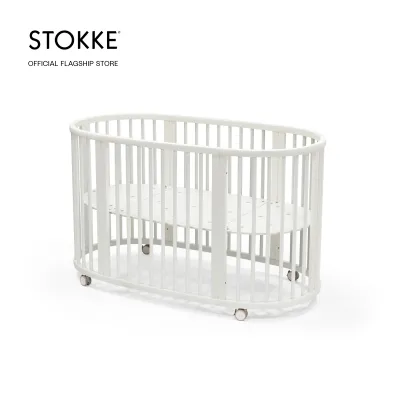 [8.8 Exclusive] STOKKE Sleepi Bundle - Bed + Mattress + Free Drape Rod + Free Canopy + Free Fitted Sheet + Mesh Liner