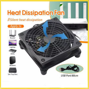 Cooling Fan 1200RPM Modem Fan Router Set-top Box TV Box Cooler Mini PC USB Fan (Single or Dual)