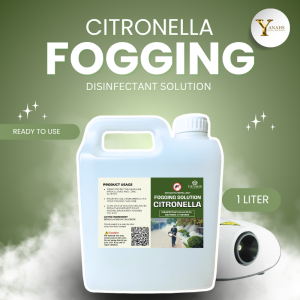 1L Citronella Fogging Disinfectant Solution - Suitable for Fogging Machine & Ready to Use