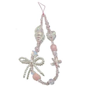 Fashion Cute Cellphone Lanyard Bracelet Mobile Phone Strap Elegant Colorful Beaded Pendant Antilost Wrist Chain