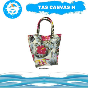 Tote Bag Kanvas Tas Selempang Wanita Shopping Bag MOON SPLASH Size S