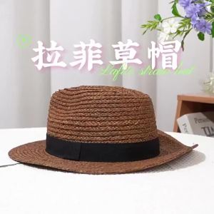 100% Natural Raffia Sun Hats Large Size 63cm Straw Hat for Men Women Wide Brim Summer Jazz Hat UPF50+ Travel Panama Beach Hat