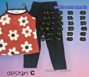 Baju Budak Perempuan 6 Bulan-6 Tahun Set Baju Budak Perempuan Girls Playset Baju Siang Kanak-Kanak Perempuan Girls Clothing Sets