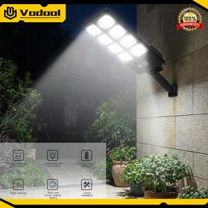 Commercial Parking Lot Light with Motion Sensor and Remote Waterproof Solar Flood Lamps for Yard Parking Lot Courtyards
