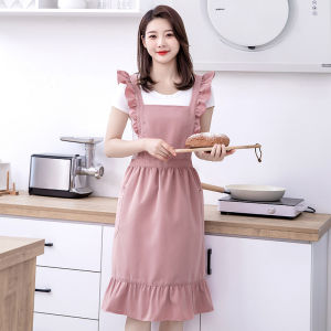 High-Quality Waterproof Princess Style Apron for Elegant Kitchen Cooking
