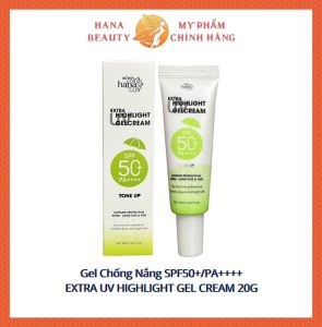 Gel Chống Nắng Thế Hệ Mới SPF50+/PA+++ RIORI HANA - EXTRA UV HIGHLIGHT GEL CREAM 20G