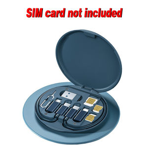 The new 60W USB multi-function data cable fast charge data cable storage box mini digital electronic card needle needle set storage box