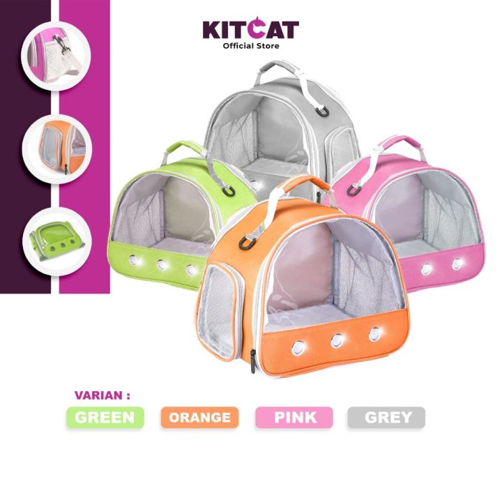 KITCAT Tas Cargo Bag Animal Travel Bag Cat Bag Pet Carrier Bahan