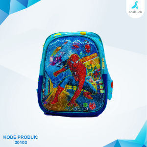Tas Anak Import Model Ransel Bunglon Spiderman Captain America 30103