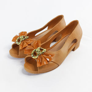 Sepatu Sandal Flat Shoes Wanita Selop Jelly Pita Bunga Model Terbaru Woman Kasual BISA COD SPT-88