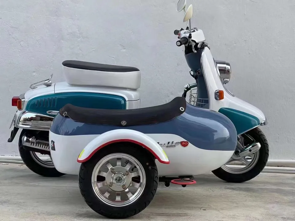 Imported Honda train turtle 50 Vespa tricycle sidecar 125cc