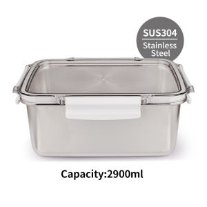 Premium 304 Stainless Steel Food Storage Containers – Leakproof Fridge Microwave Oven & Dishwasher Safe -Various Sizes