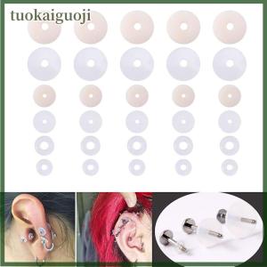 tuokaiguoji 1 Bag Silicone Jewelry Pad Healing Discs Flexible Anti Hyperplasia for Fixed the Cartilage Earring Nose Tongue Lip Ring