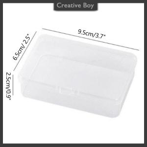 [Creative] Mới trong suốt nhựa lưu trữ hộp photocards thẻ nhỏ lưu trữ hộp bàn tổ chức hộp phân loại hộp văn phòng phẩm